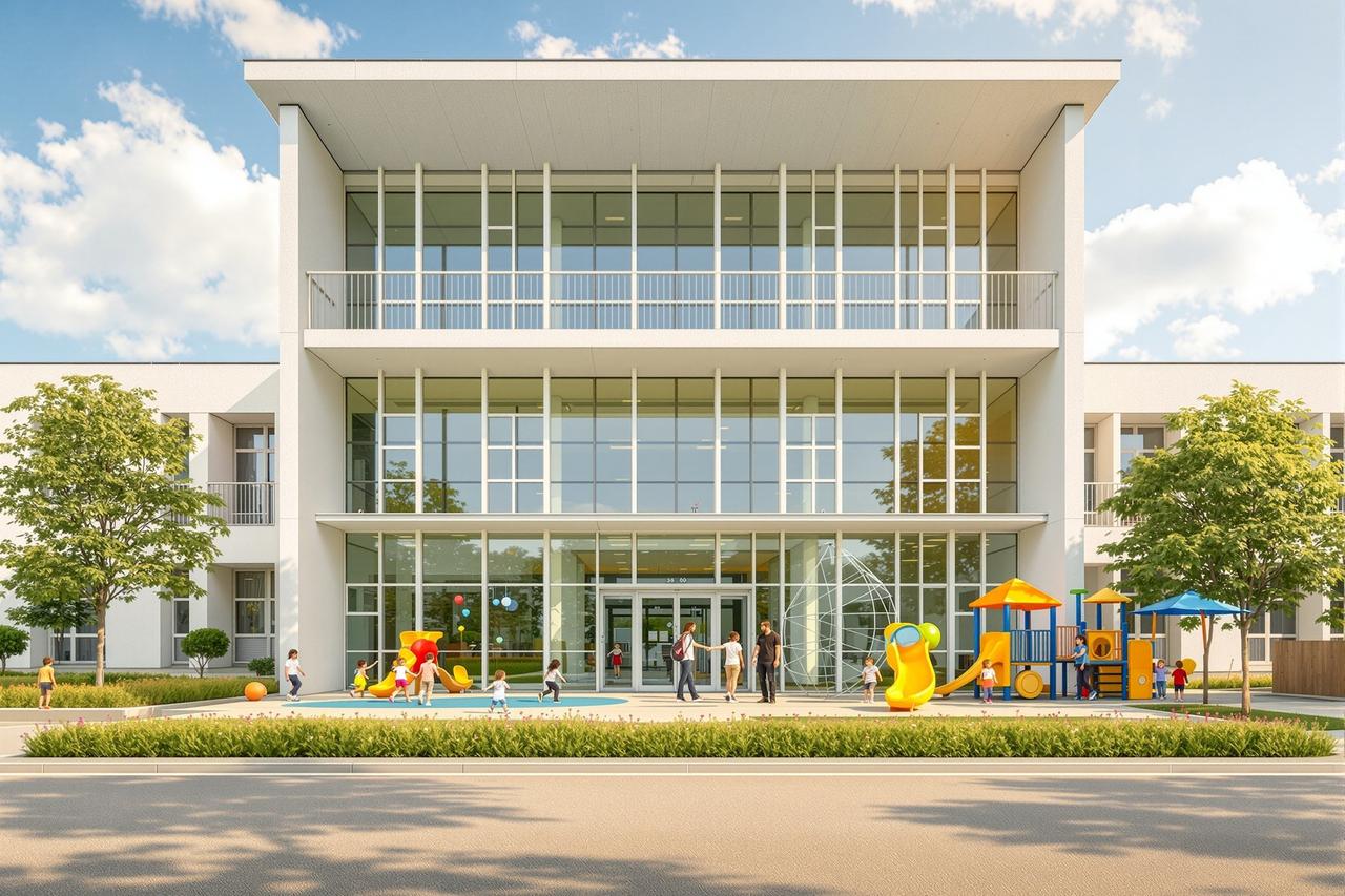 今日热点 - 学区房政策大变局，现代学校建筑和操场